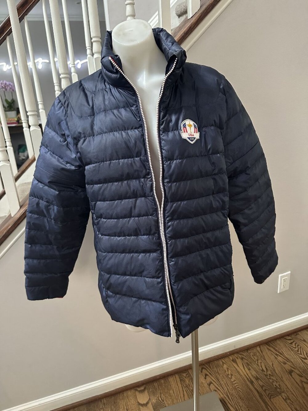 Ralph Lauren Navy USA Puffer Size XL